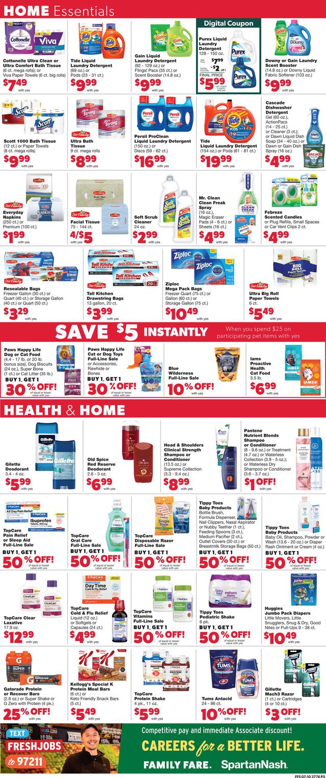 Family Fare Ad from 07/13/2022