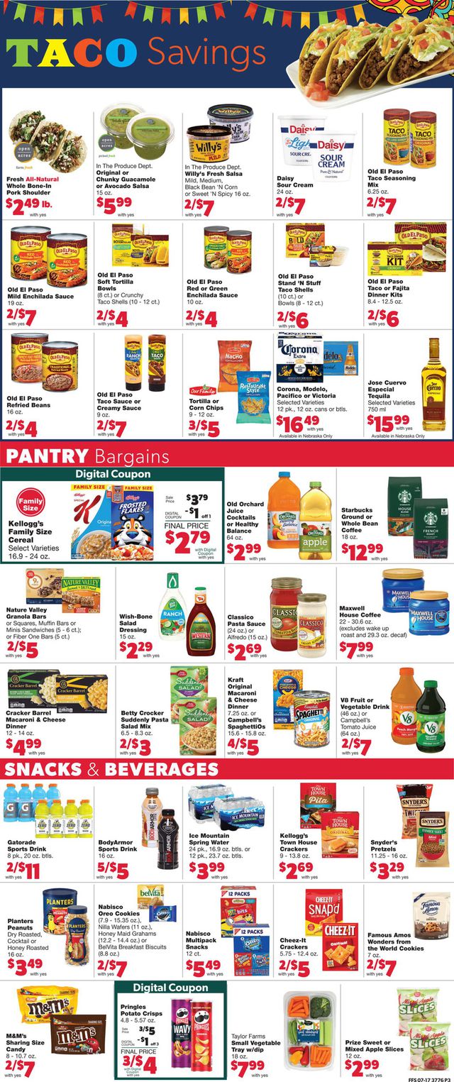 Family Fare Ad from 07/20/2022