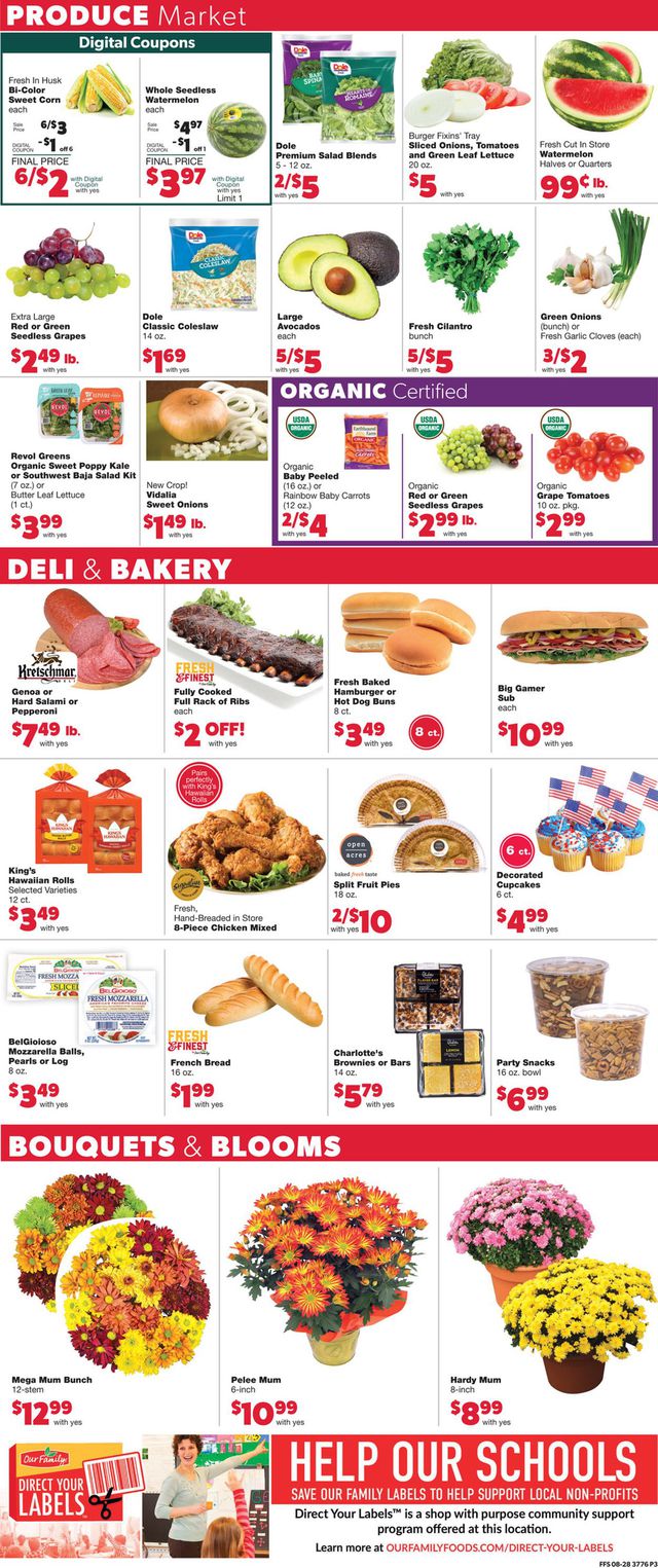 Family Fare Ad from 08/31/2022
