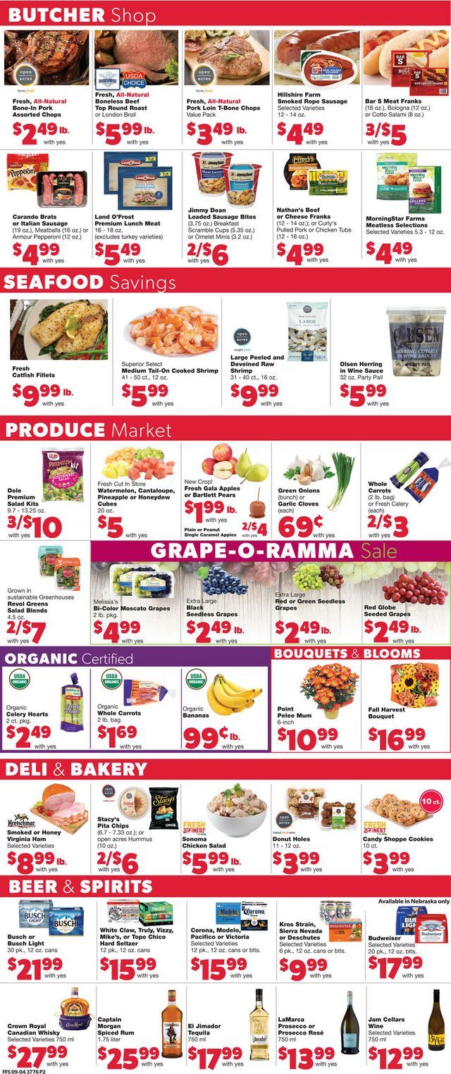 Family Fare Ad from 09/07/2022