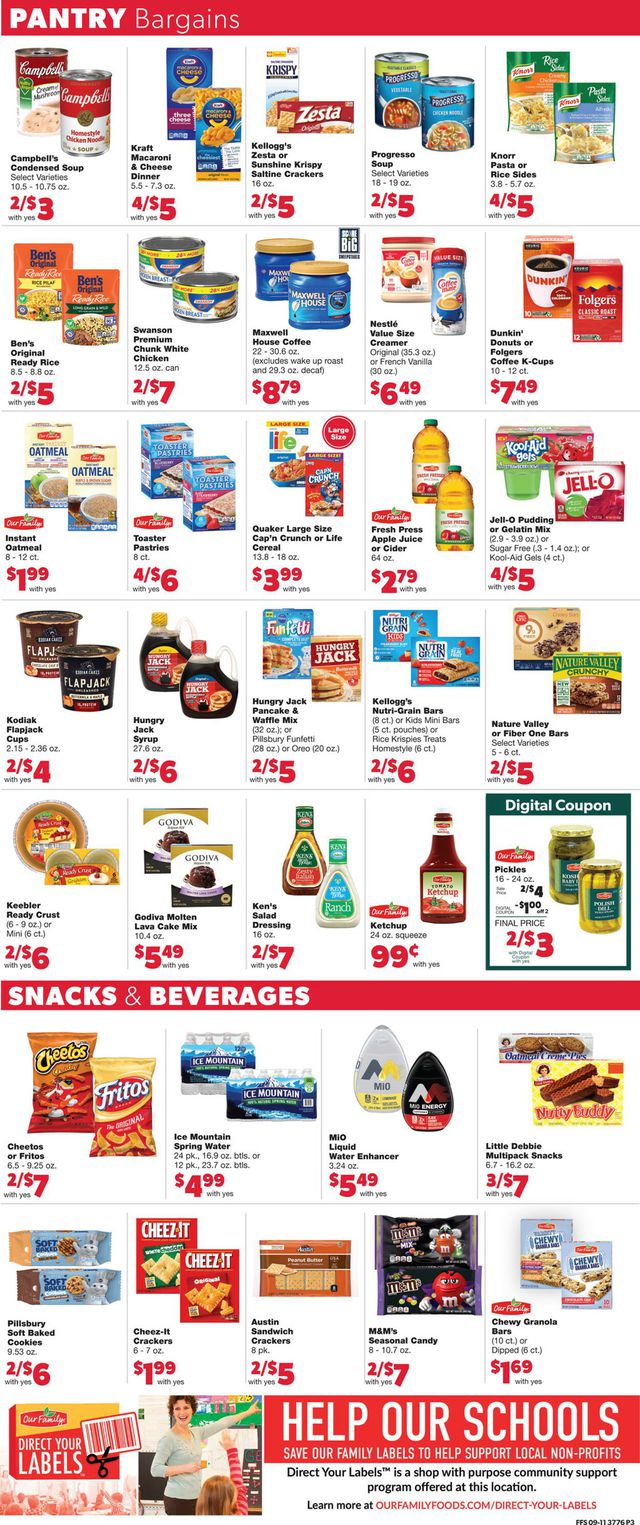 Family Fare Ad from 09/14/2022