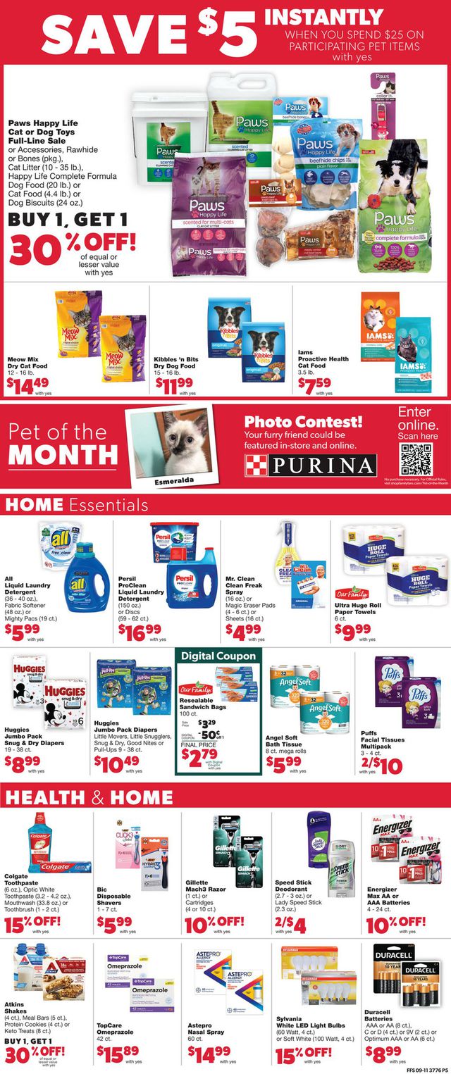 Family Fare Ad from 09/14/2022
