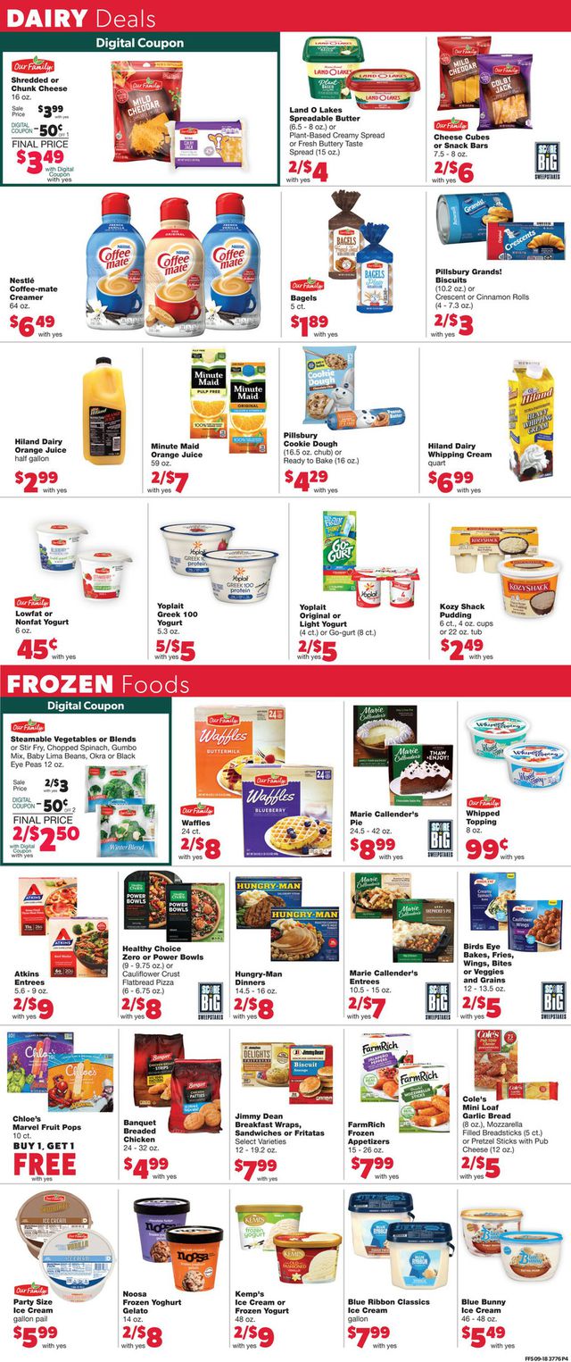 Family Fare Ad from 09/21/2022