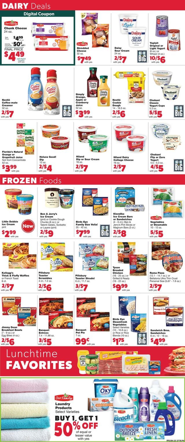 Family Fare Ad from 09/28/2022