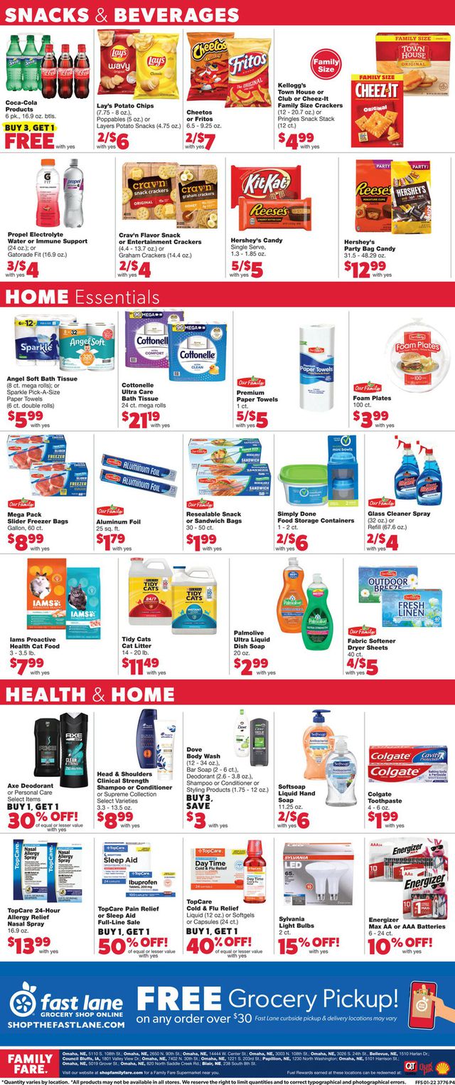 Family Fare Ad from 01/25/2023