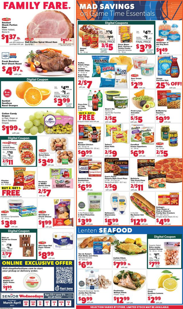 Family Fare Ad from 03/29/2023