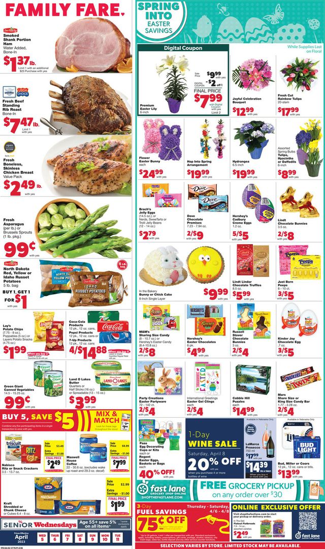 Family Fare Ad from 04/05/2023