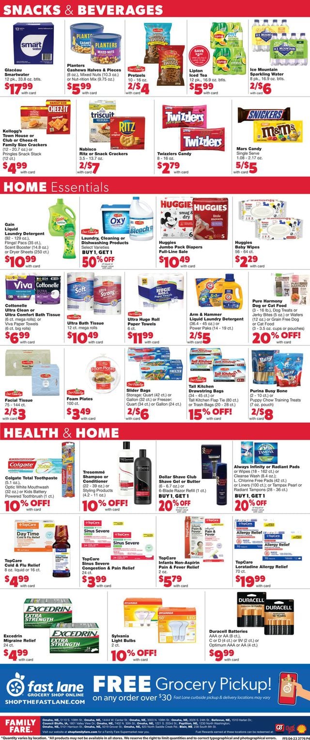 Family Fare Ad from 04/26/2023