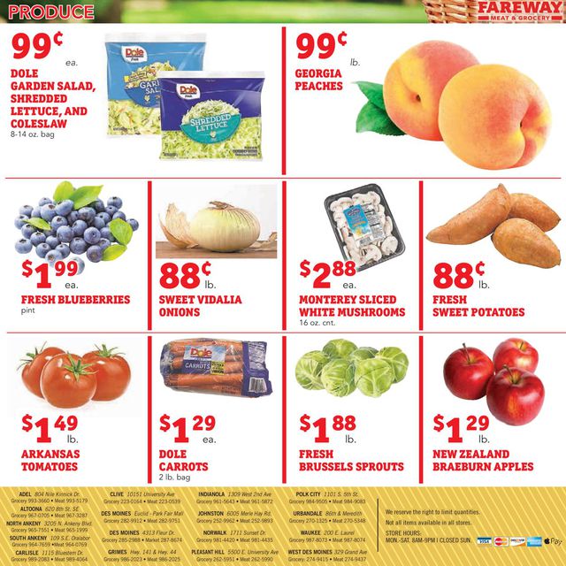 Fareway Ad from 07/16/2019