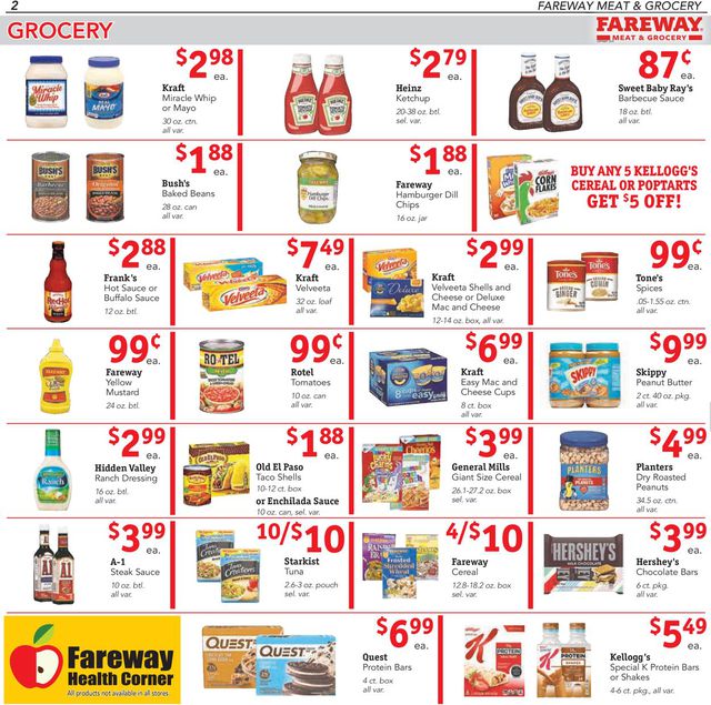 Fareway Ad from 08/27/2019