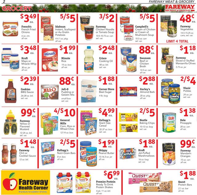 Fareway Ad from 12/17/2019