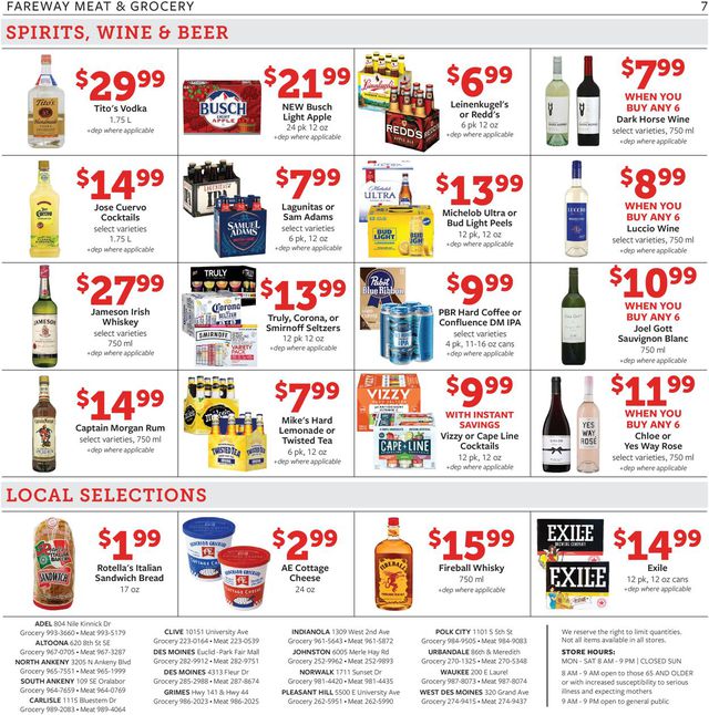 Fareway Ad from 07/14/2020