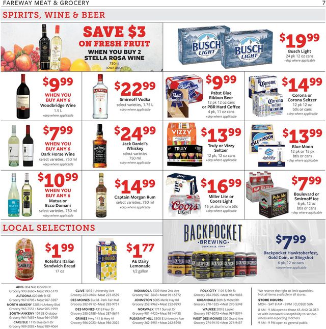Fareway Ad from 08/11/2020