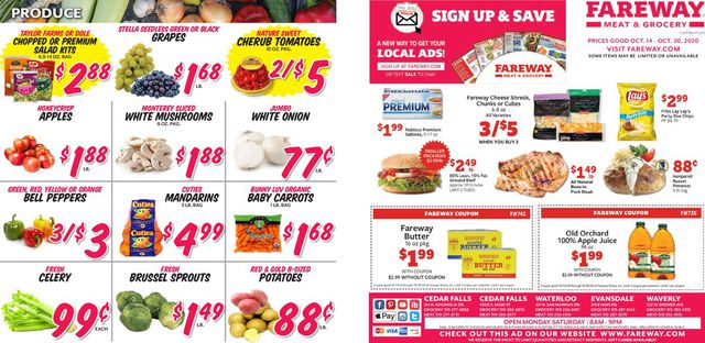 Fareway Ad from 10/14/2020