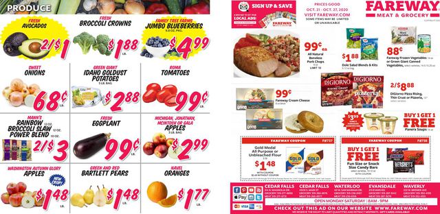 Fareway Ad from 10/21/2020