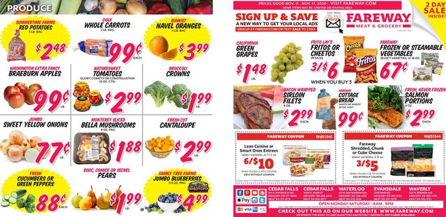 Fareway Ad from 11/11/2020