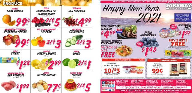 Fareway Ad from 12/30/2020