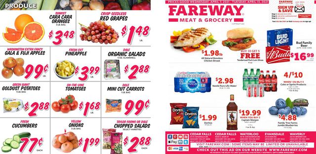 Fareway Ad from 04/07/2021