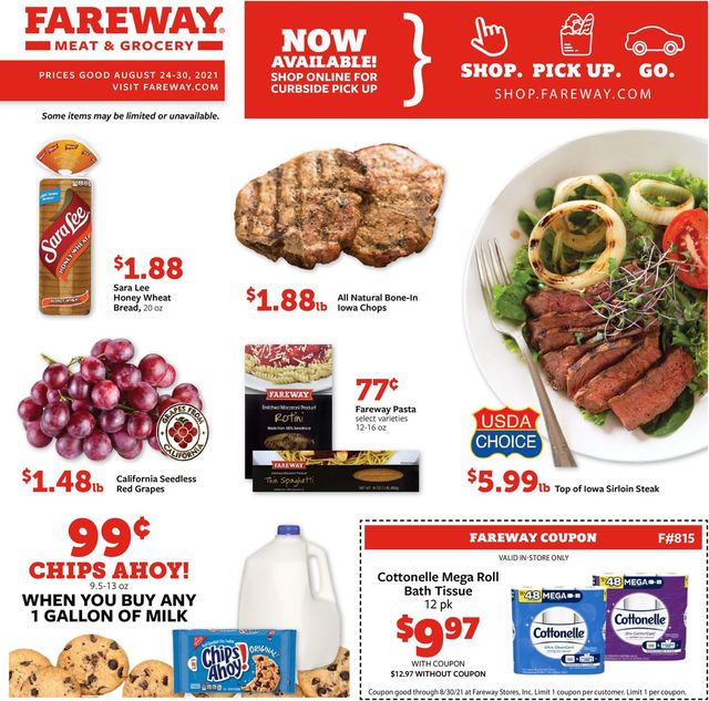 Fareway Ad from 08/24/2021