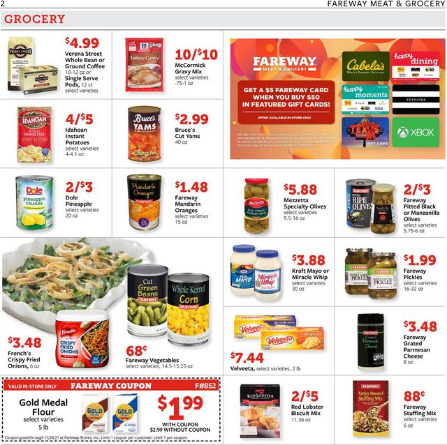 Fareway Ad from 11/16/2021