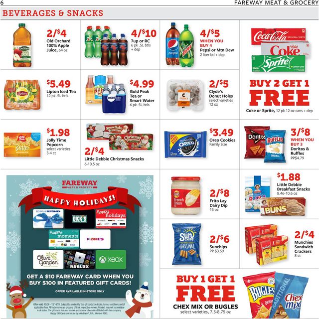 Fareway Ad from 12/07/2021