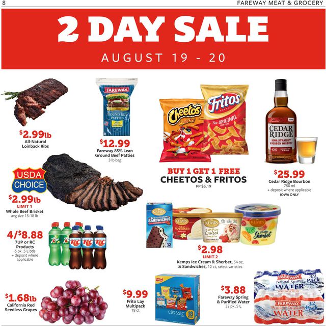 Fareway Ad from 08/15/2022