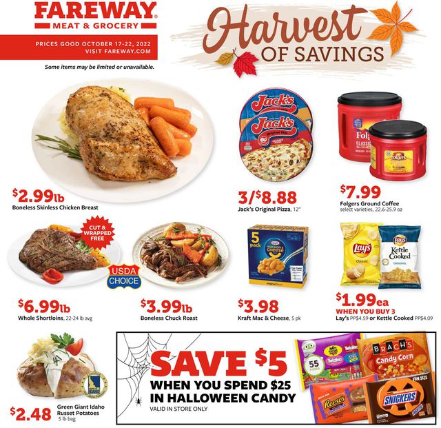 Fareway Ad from 10/17/2022