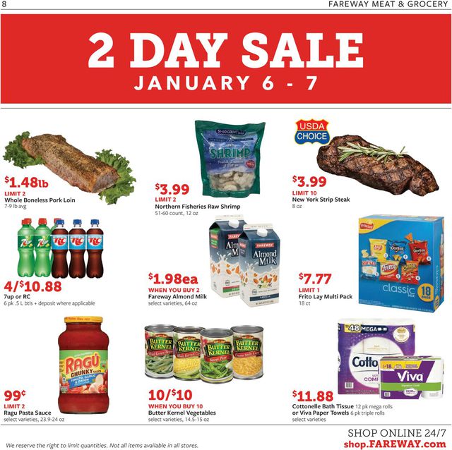 Fareway Ad from 01/01/2023