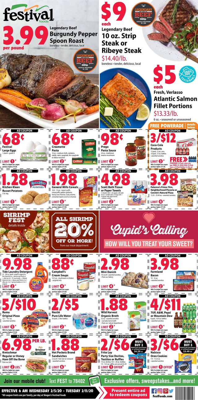 Festival Foods Ad from 02/05/2020