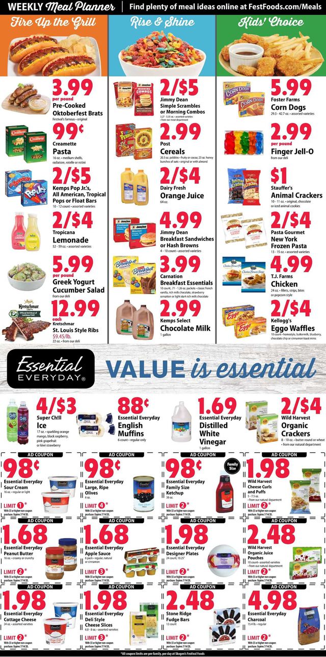 Festival Foods Ad from 07/08/2020