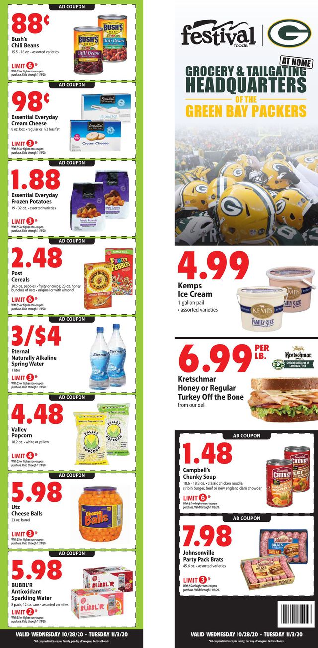 Festival Foods Ad from 10/28/2020