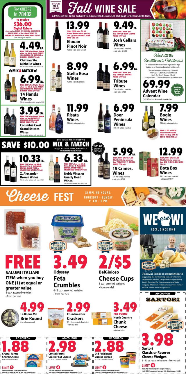 Festival Foods Ad from 11/03/2021