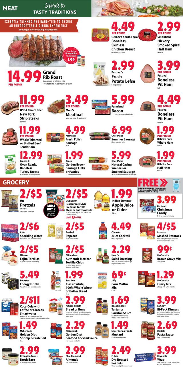 Festival Foods Ad from 12/15/2021