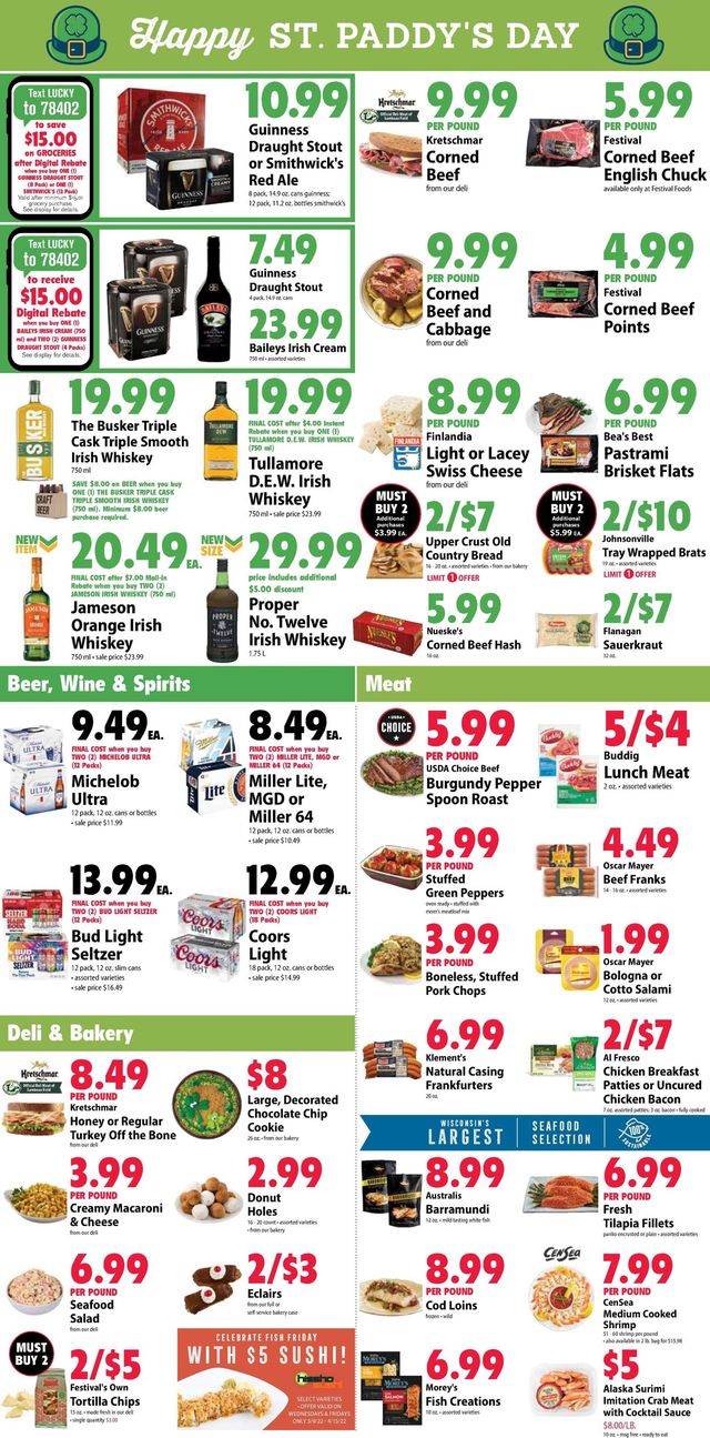 Festival Foods Ad from 03/09/2022
