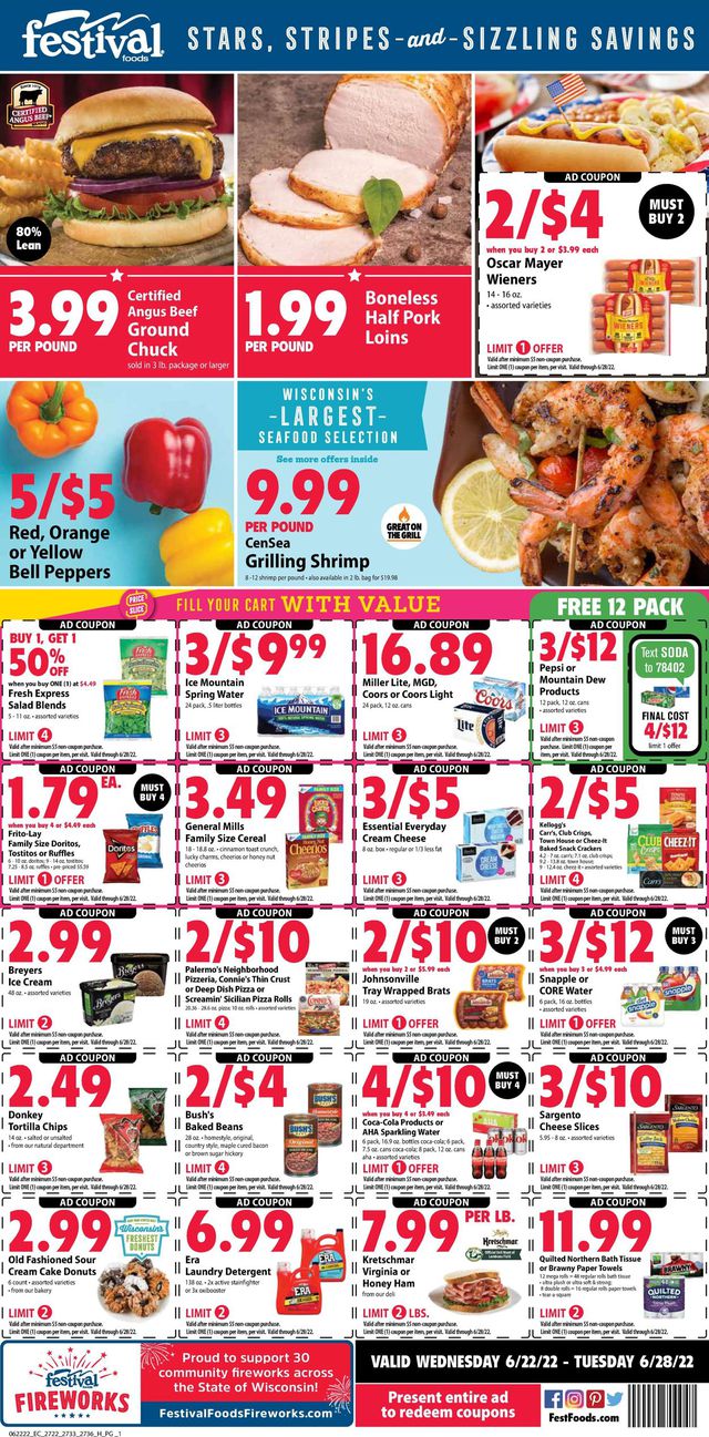 Festival Foods Ad from 06/22/2022