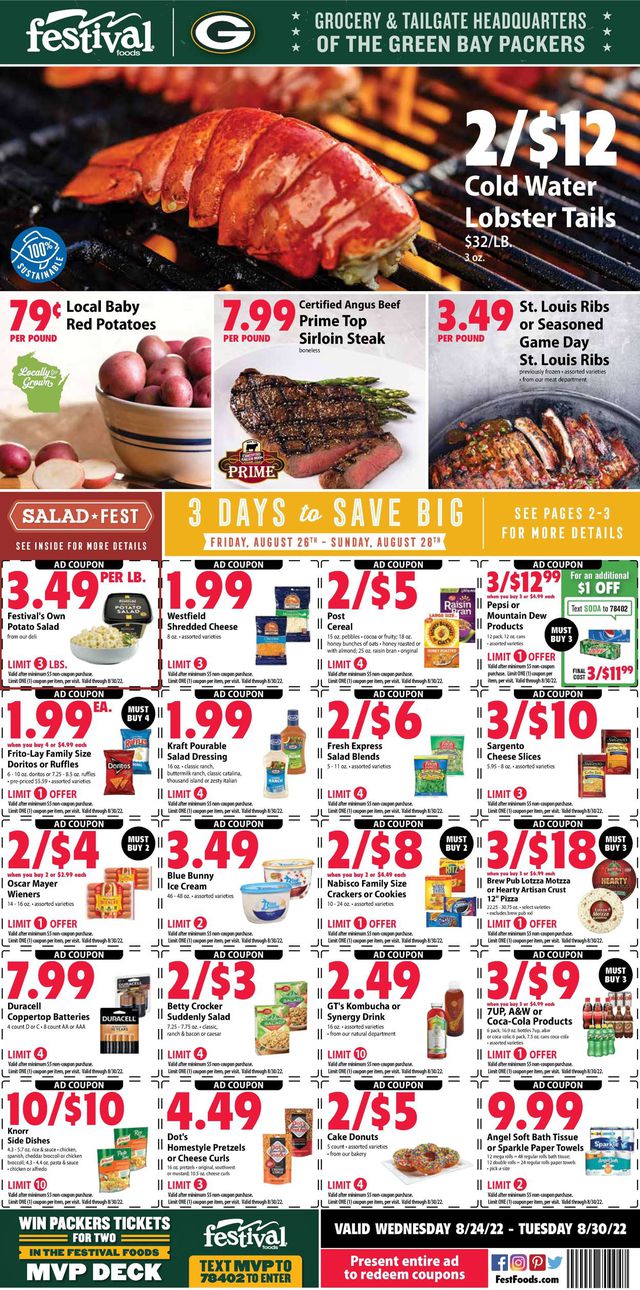 Festival Foods Ad from 08/24/2022
