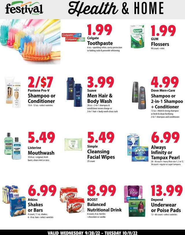 Festival Foods Ad from 09/28/2022