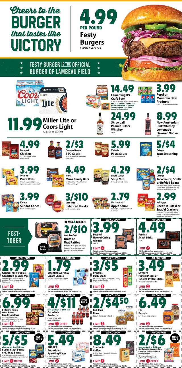 Festival Foods Ad from 10/19/2022