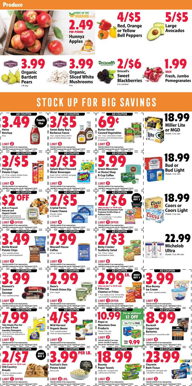 Festival Foods Ad from 11/23/2022