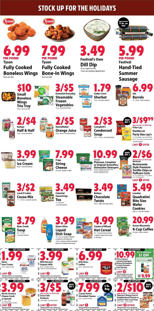 Festival Foods Ad from 11/30/2022