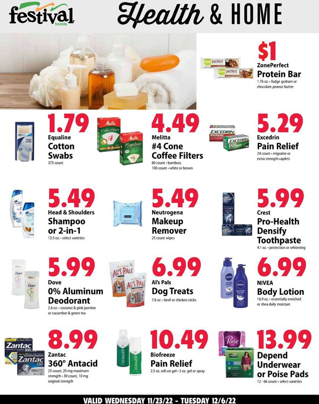 Festival Foods Ad from 11/30/2022