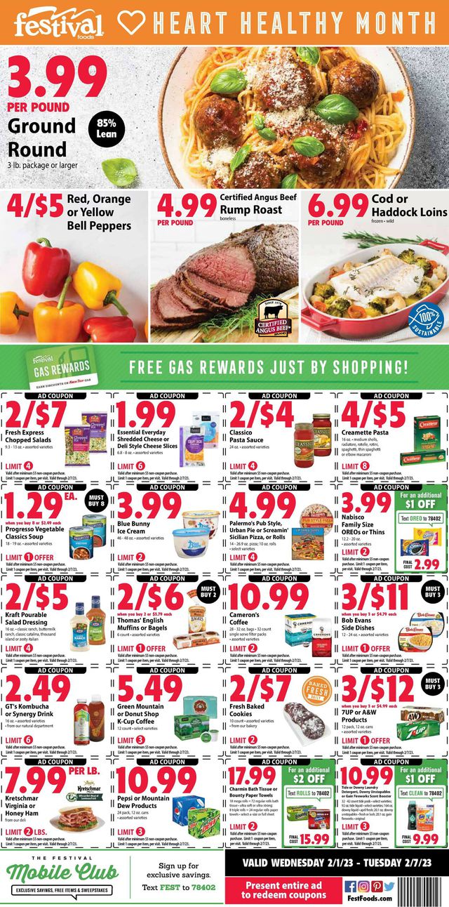 Festival Foods Ad from 02/01/2023