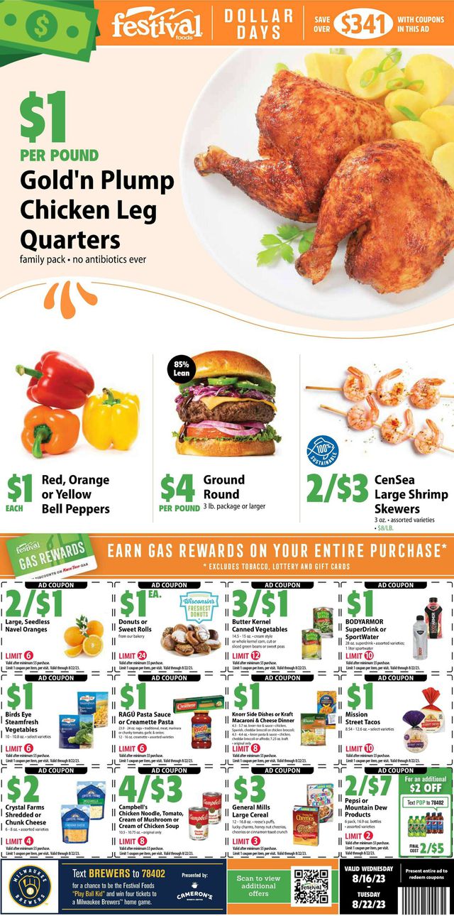Festival Foods Ad from 08/16/2023
