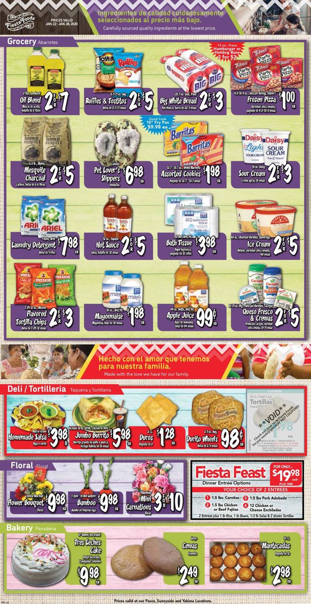 Fiesta Foods SuperMarkets Ad from 01/22/2020