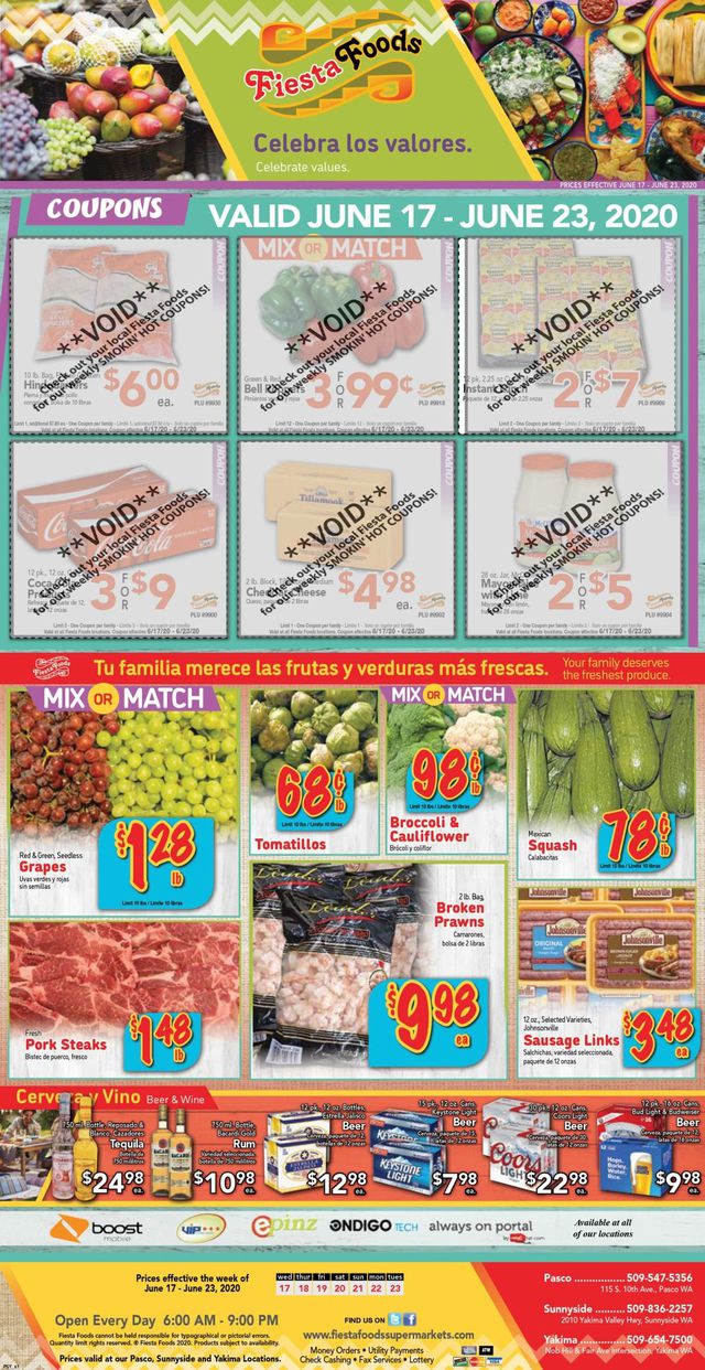 Fiesta Foods SuperMarkets Ad from 06/17/2020