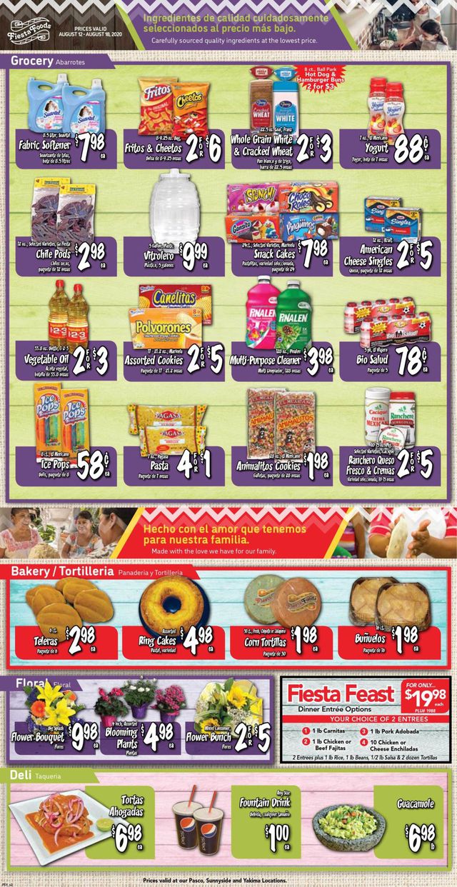 Fiesta Foods SuperMarkets Ad from 08/12/2020