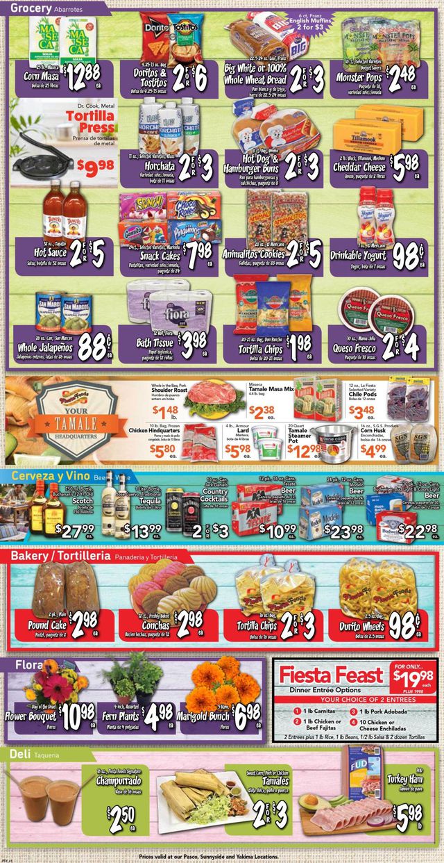 Fiesta Foods SuperMarkets Ad from 10/28/2020