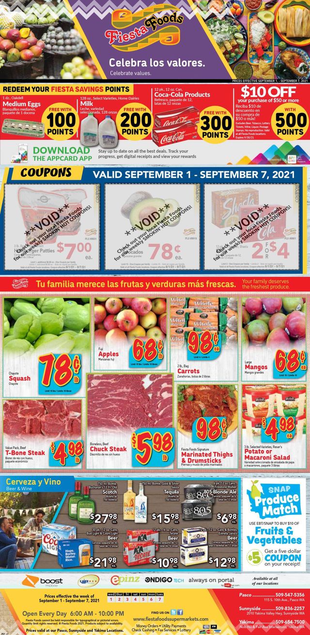 Fiesta Foods SuperMarkets Ad from 09/01/2021