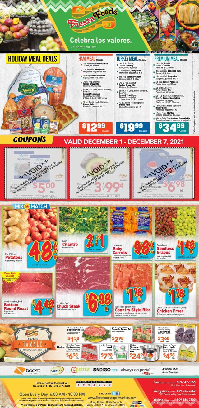 Fiesta Foods SuperMarkets Ad from 12/01/2021