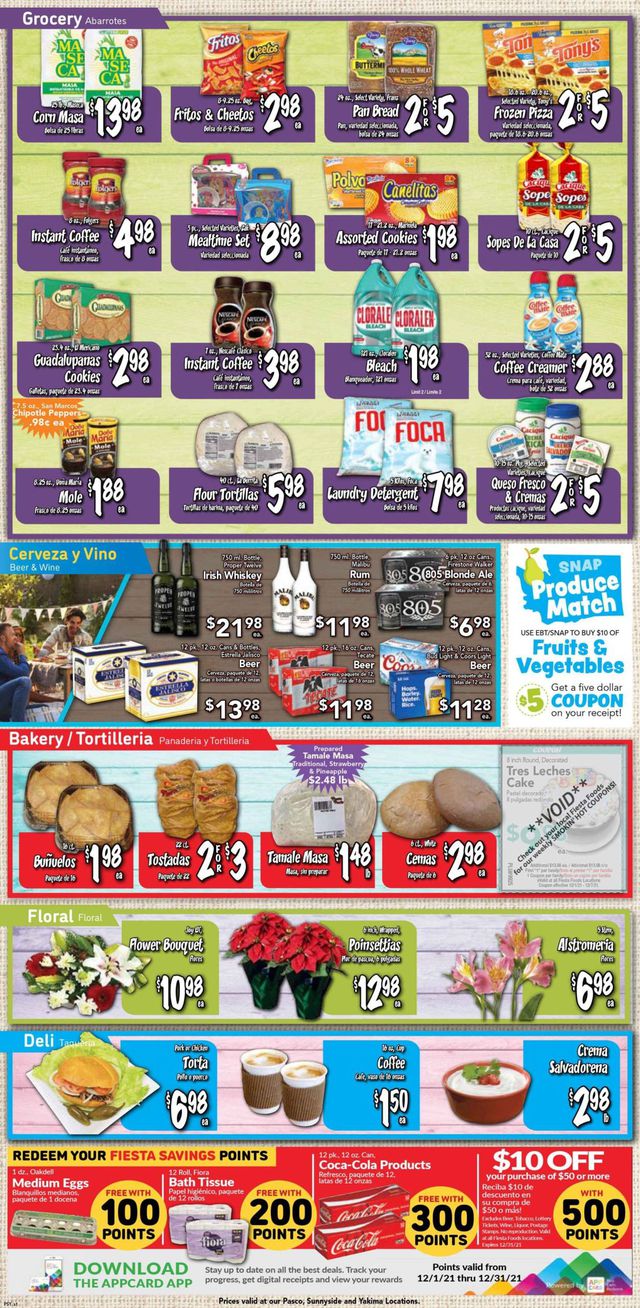 Fiesta Foods SuperMarkets Ad from 12/01/2021